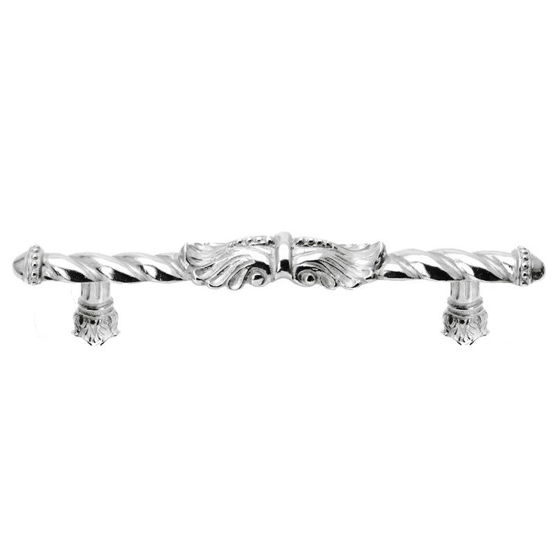 Acanthus large pull Romanesque style, 5", Chrome