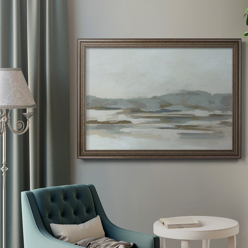 Neutral Coast II - peinture sur toile encadrée, H 24 po x l 36 po x P 2,5 po