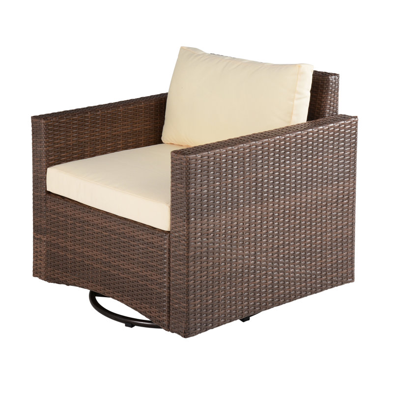 Chaise en rotin et osier