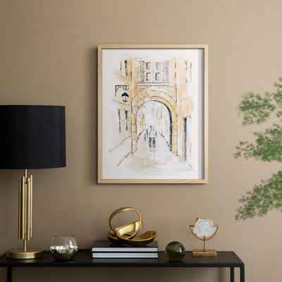 Venice Market Day II Framed Print - Solid Wood