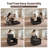 Upholstered Plush Corduroy Swivel Armchair-1338051161