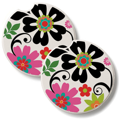 Ensemble de 2 sous-verres Bold Floral