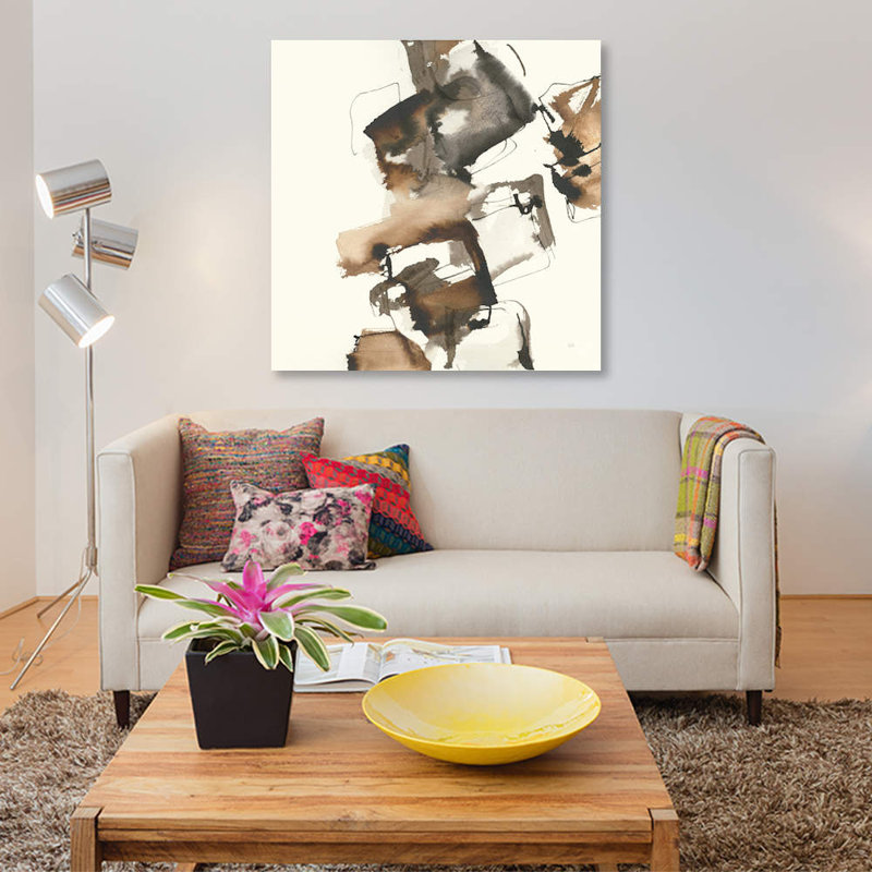 «Stacked I», impression sur toile, H 37 po x l 37 po x P 1,5 po, Pas de tapis, Toile tendue