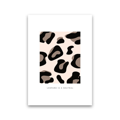 Big Leopard Powder Rose - Print