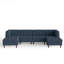 6 Seater Corduroy Sectional-1569261449