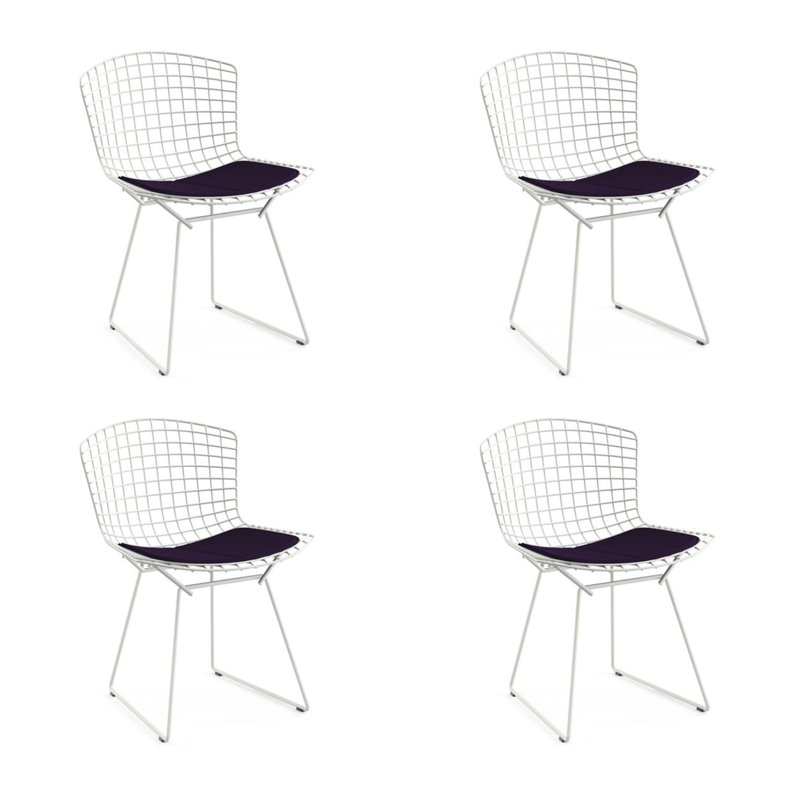 Chaise d'appoint de patio avec coussin Miskell, Noir