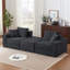 Canapé modulaire modulaire Loveaeat Cloud, canapé désossé avec base antidérapante, canapé-lit douillet pour des espaces de vie personnalisables, canapé modulaire moderne avec méridienne en L, assise profonde-306324715