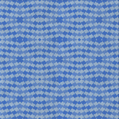 Tapis géométrique bleu ciel clair