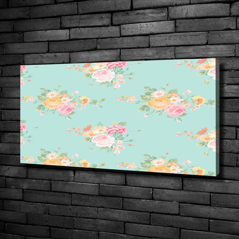 Floral Pattern - No Frame Print on Canvas