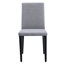 4 chaises de salle à manger grises - confortables et tendance. Conception minimaliste pour une vie moderne. Convient aux tailles appropriées. Pieds en métal avec surface lisse. Naturel respirant. Fabrication stable intégrée.-718473904