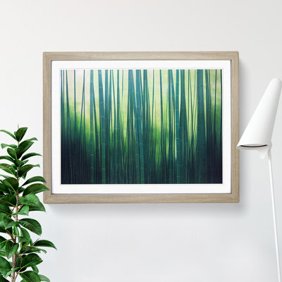 Attractive Bamboo Forest - Framed Print