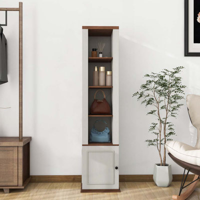 Armoire de rangement rotative à 360 ° avec miroir pleine longueur