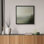 Foggy Green Forest Horizon Landscape Wall Decor for Living Room