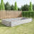 Silver Metal Raised Herb Bed - 89.39 In. Depth X 11.97 Height Rust-, Plant- For Gardens   , Promotes Plants-107314642-107314640