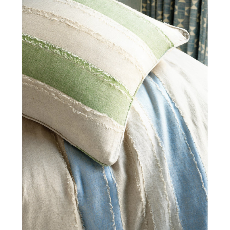 Moon Hills Linen Duvet Cover, Lapis, King Duvet Cover