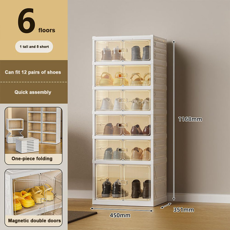 12 Pair Shoe Rack