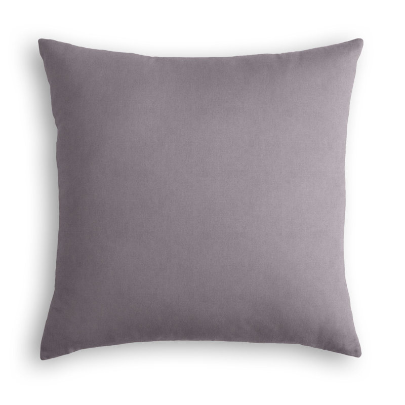 Classic Velvet Square Pillow Cover & Insert, 18" x 18", Gray