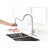 Single Handle High Arc Brushed Nickel Faucet For Kitchen Sink - Pull Out Spray Head Stainless Steel Tap Convenience With Rotating Nozzle Down Versatile Water Direction
