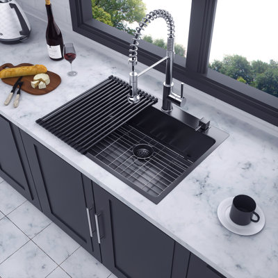 Drop-in Single Bowl Stainless Steel Kitchen Sink
