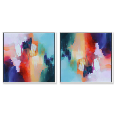 «Emberglow II», ensemble de toiles abstraites par Art Remedy