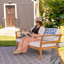Causeuse de jardin en acacia Bodie
