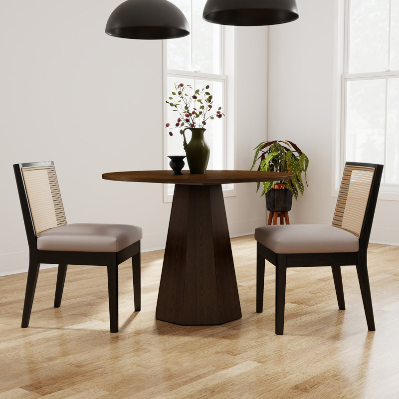Ensemble de tables de salle à manger rondes, petit ensemble de tables de salle à manger rondes de style Mid-Century, permettant d'économiser de l'espace