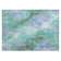 Machine Washable Indoor/Outdoor Xhevrie Teal Rug