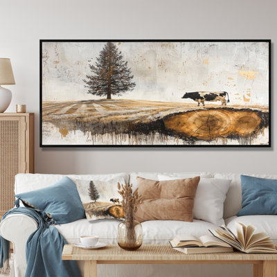 Dumel Cow Into A Bold Farm Landscape II - Farm Wall Art
