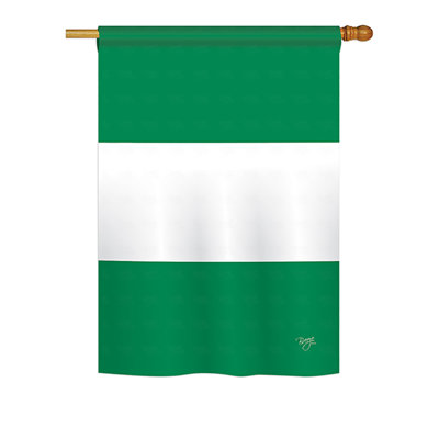 Drapeau pour maison 2 côtés en polyester nigeria