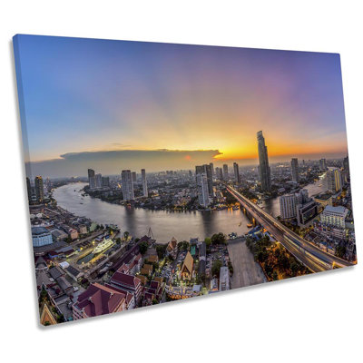 Bangkok Thailand Skyline - Wrapped Canvas Print
