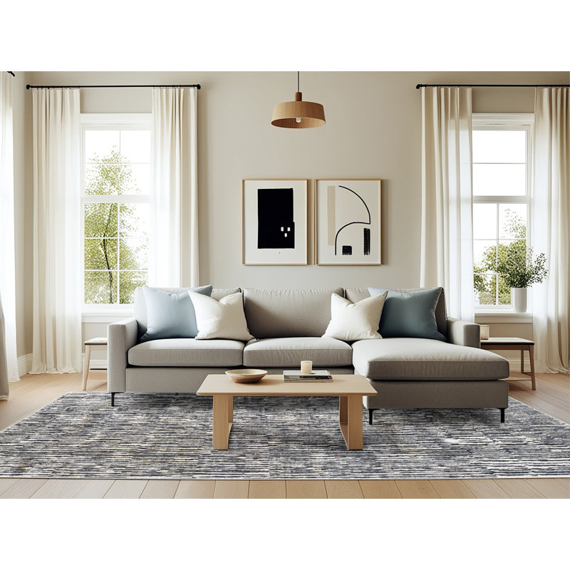 Abstract Indoor Rug, Rectangle 6' x 9'