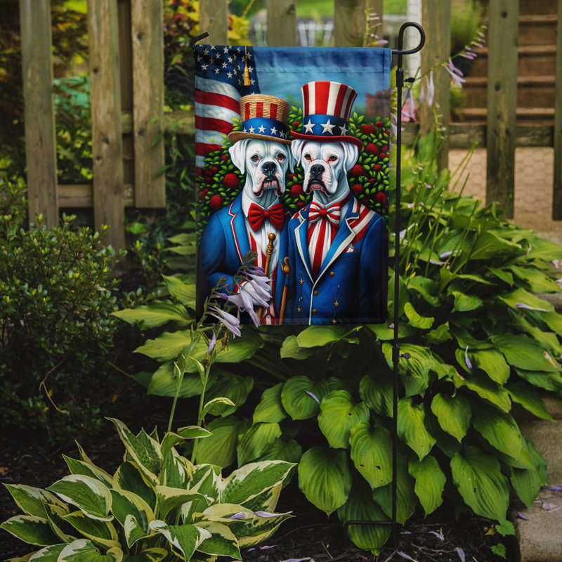 Drapeau All American Garden, Boxer blanc