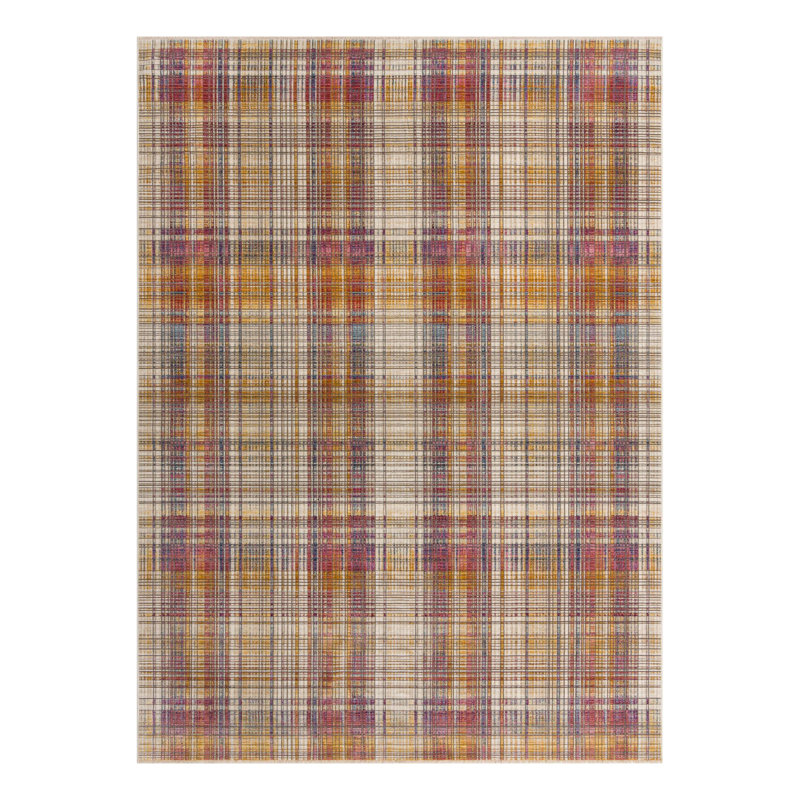 Sease Plaid Indoor Rug, Rectangle 10' x 13'8"
