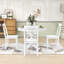 Ensemble 5 pièces de table moderne en bois avec 4 chaises Dandrick
