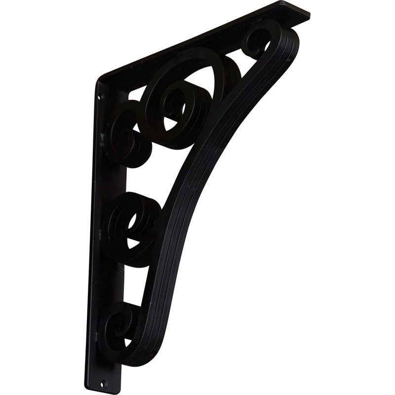 Tristan Wrought Iron Bracket, 2" x 12"