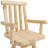 Bruce Square Slat Back Rustic Log Cabin Style Bar Stool, Unfinished-126402261-126402282
