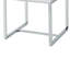 Kiro Table de bout rectangulaire blanche en bois avec tiroirs à profil bas et structure en métal