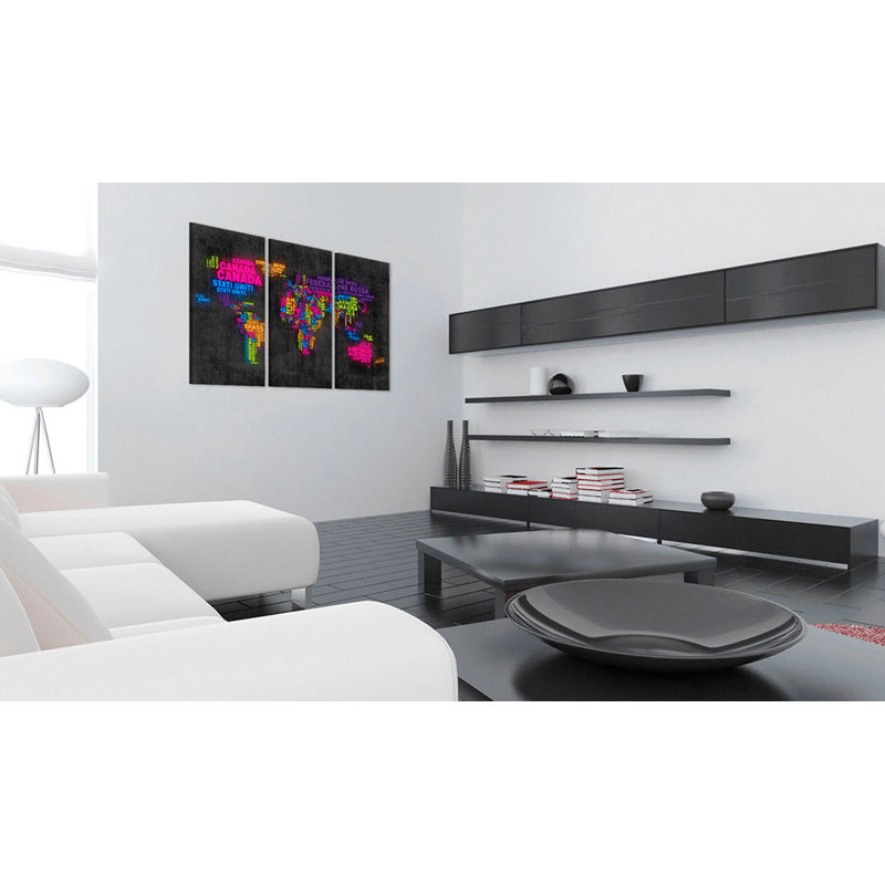 3 Piece No Frame Print on Wood, 60cm H x 90cm W