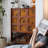 29.33"Solid Wood Boxwood brown Sideboard