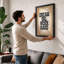 Dream Big Work Hard Typography - Framed Print-1177758002-1177758012