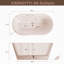 Baignoire 55,13 po x 31,11 po
