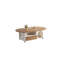 Brown Iron Solid + Manufactured Wood Coffee Table-109517329
