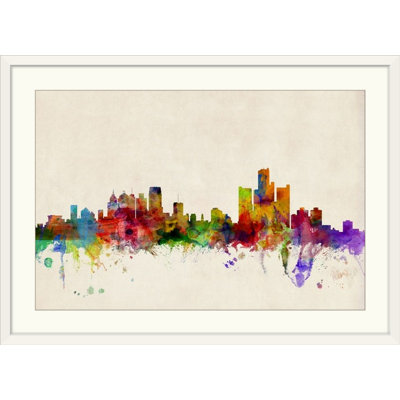 «Detroit Skyline» par Francy, impression