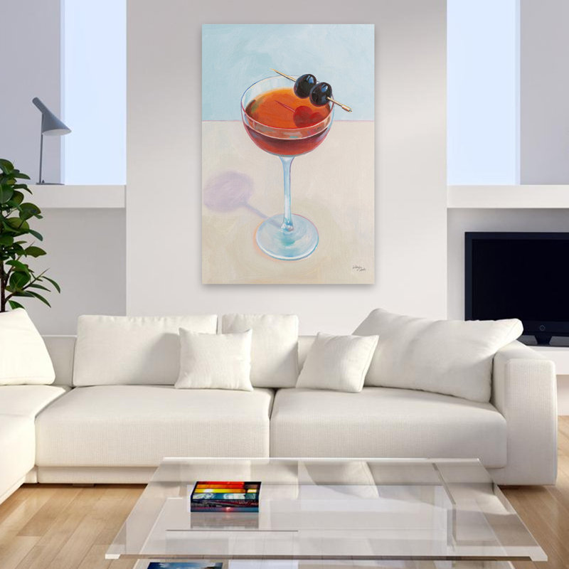 Cheers Ii Art, art abstrait contemporain, H 48 po x l 32 po