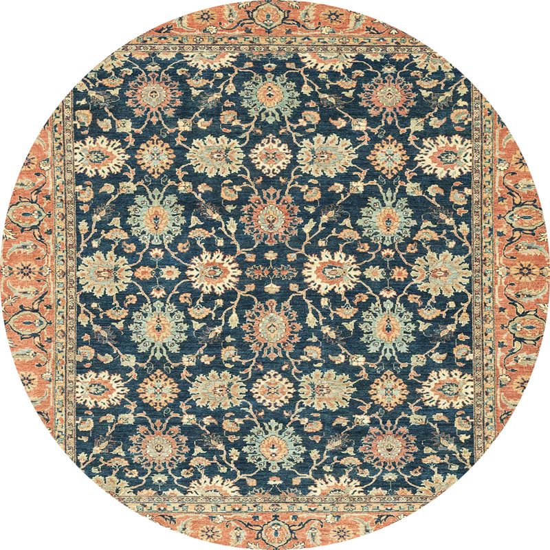 Abdalla Abstract Indoor Rug, Round 7'