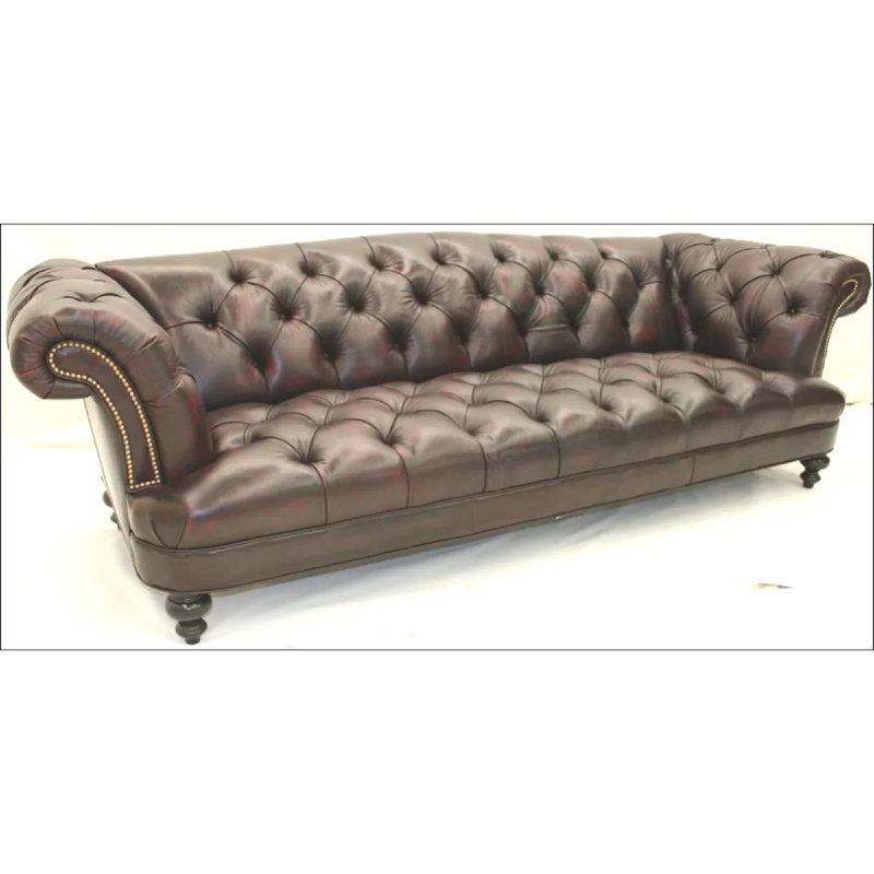 Leather Sofa, Bosley Brown, Ebony, Natural