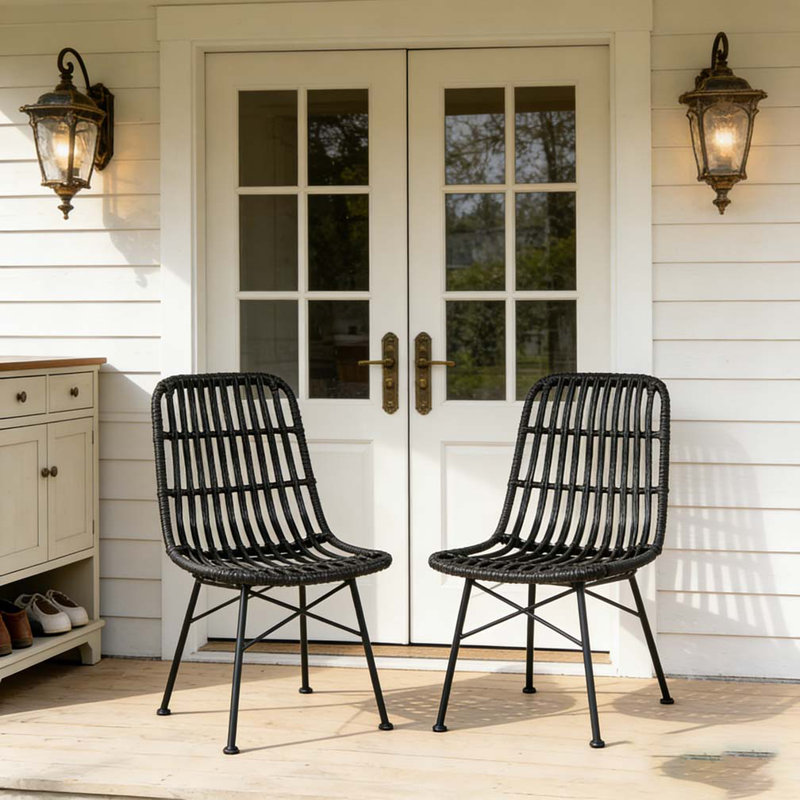 Chaise de patio grise