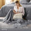 Lits dans un sac, ensemble de lit avec édredon, taies décoratives, coussin décoratif, couverture en chenille-110189456-110189458