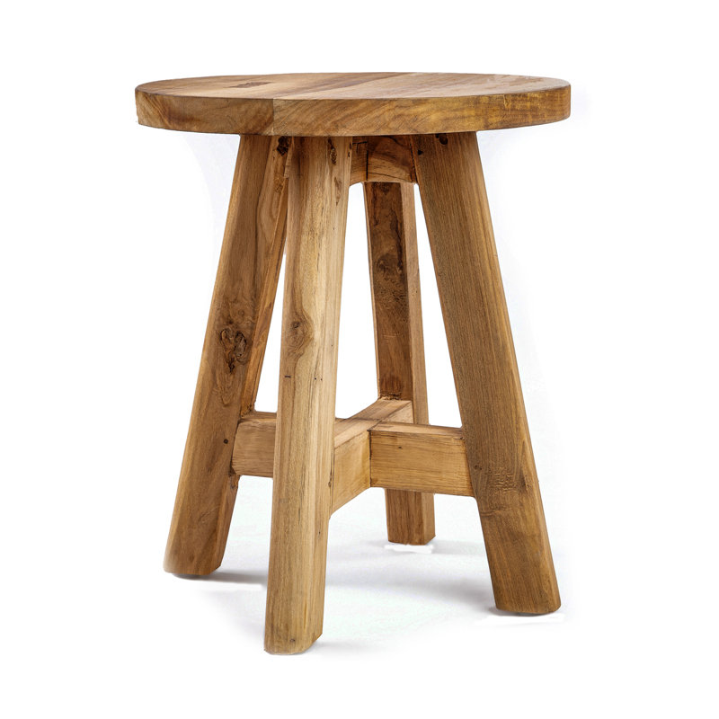 Gudula Solid Wood Accent Stool