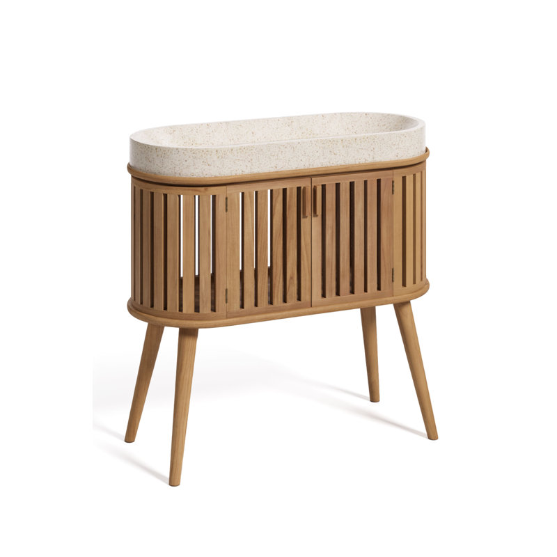 Meuble-lavabo simple H 35,4330 po x P 11,9606 po x H 35,4330 po Rokia
